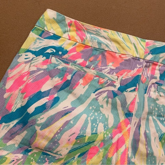 Lily Pulitzer Buttercup Watercolor Scalloped Hem Shorts Size 00 - Picture 6 of 11